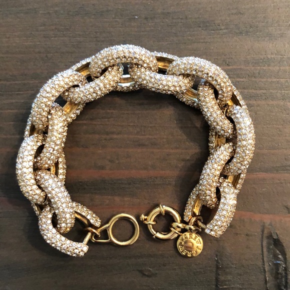 J. Crew Jewelry - J Crew Classic Pave Link Bracelet J. Crew Jewelry - J Crew Classic Pave Link Bracelet